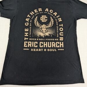 Eric Church 2021-22 The Gather Again Tour -  Concert Dates/Cities On Back Large